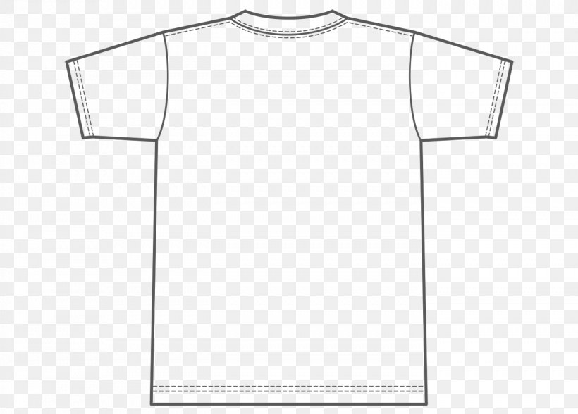T-shirt Template White Sleeve, PNG, 1394x1000px, Tshirt, Black, Brand, Clothing, Collar Download Free