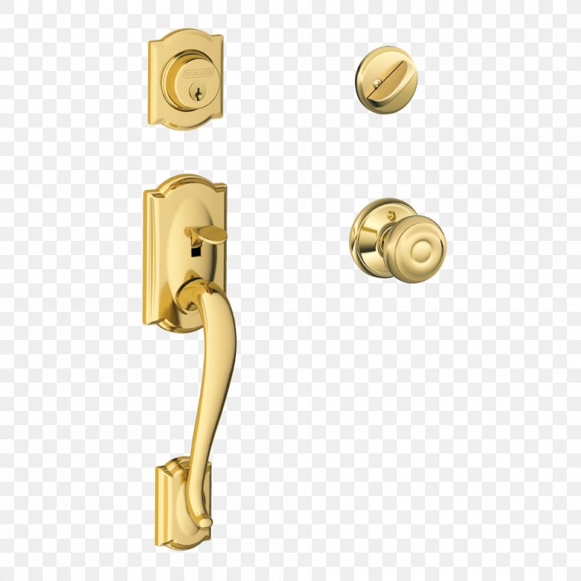 Schlage Door Handle Dead Bolt Lock Key, PNG, 1000x1000px, Schlage, Brass, Bronze, Cam, Dead Bolt Download Free