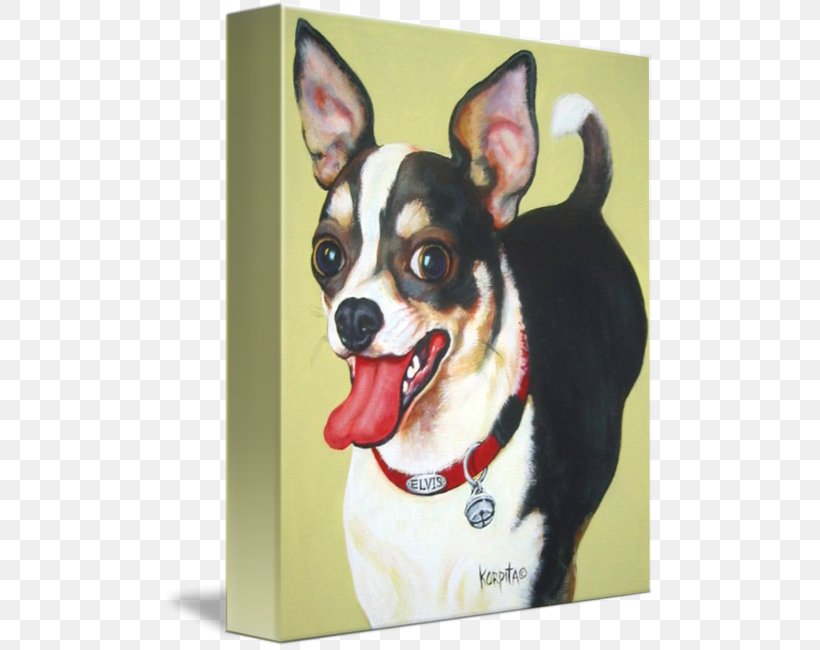 Chihuahua Puppy Dog Breed Companion Dog Painting, PNG, 493x650px, Chihuahua, Art, Canvas Print, Carnivoran, Companion Dog Download Free