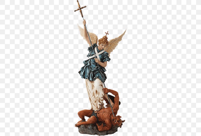 Michael Archangel Statue Sculpture, PNG, 555x555px, Michael, Angel, Archangel, Bronze Sculpture, Demon Download Free