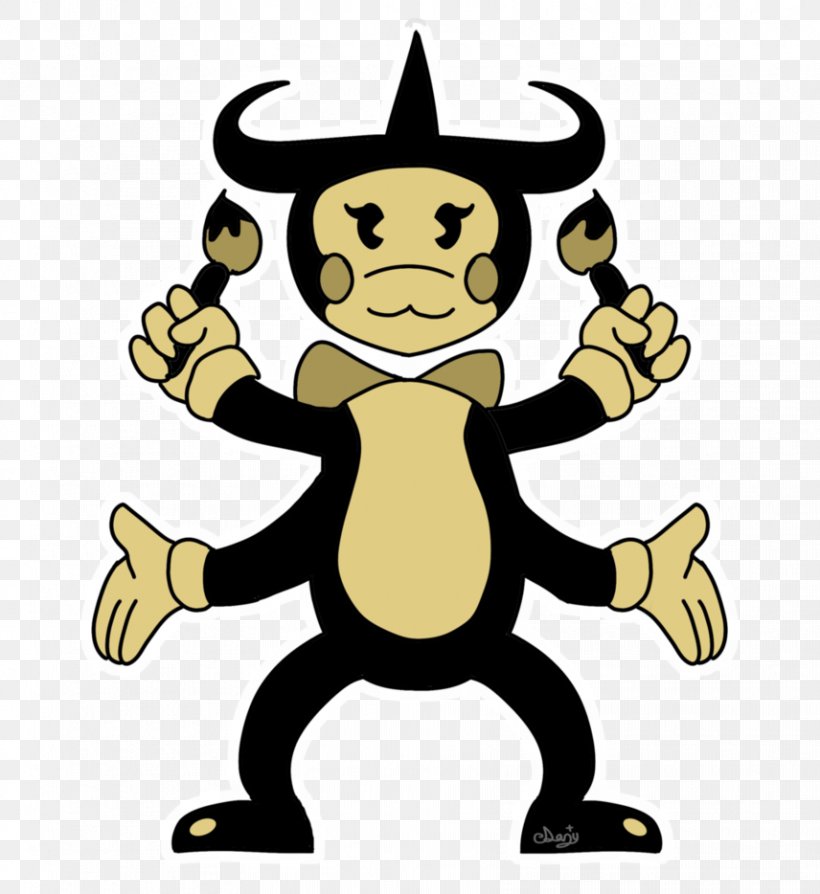 Bendy And The Ink Machine Drawing Fan Art, PNG, 856x934px, Bendy And The Ink Machine, Art, Artwork, Cartoon, Character Download Free