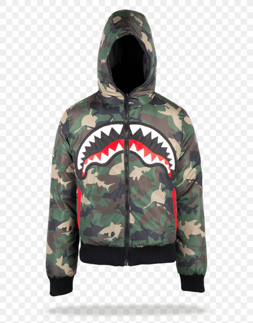 Hoodie T-shirt Shark Jacket Clothing, PNG, 960x1225px, Hoodie, Backpack, Bag, Bluza, Camouflage Download Free