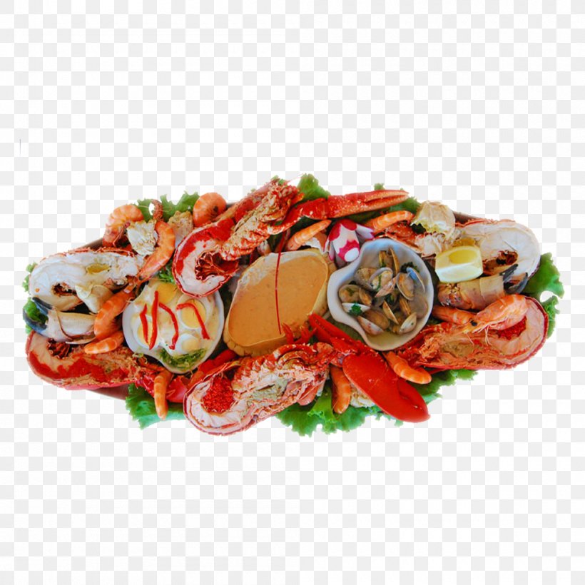 Seafood Lobster Plateau De Fruits De Mer Restaurant, PNG, 1000x1000px, Lobster, American Lobster, Animal Source Foods, Cold Cut, Cuisine Download Free
