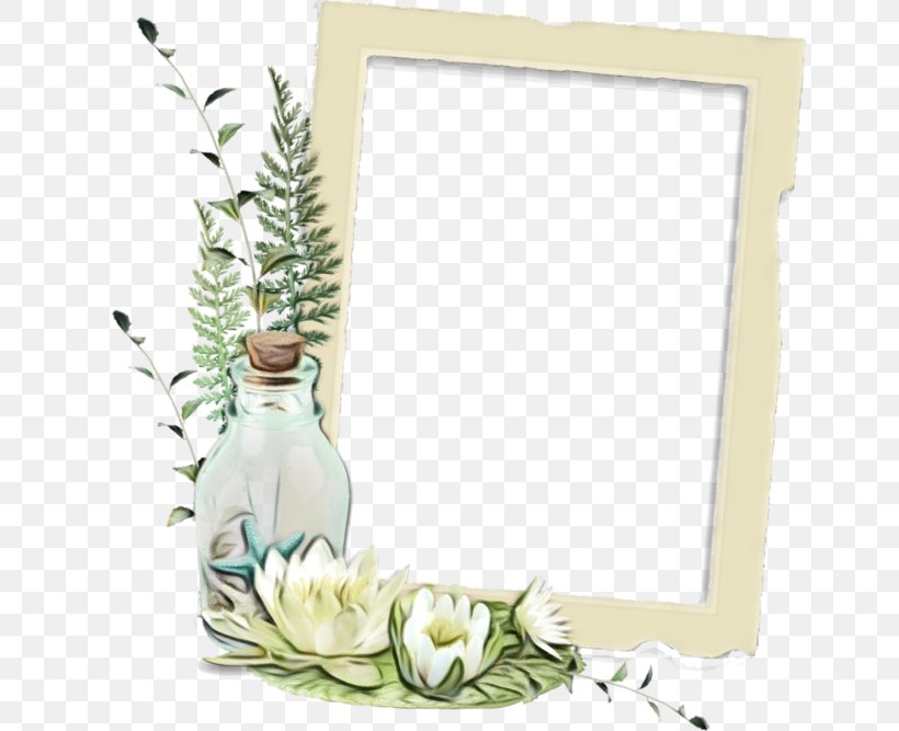 Watercolor Flowers Frame, PNG, 650x667px, Watercolor, Cut Flowers, Floral Design, Flower, Interior Design Download Free