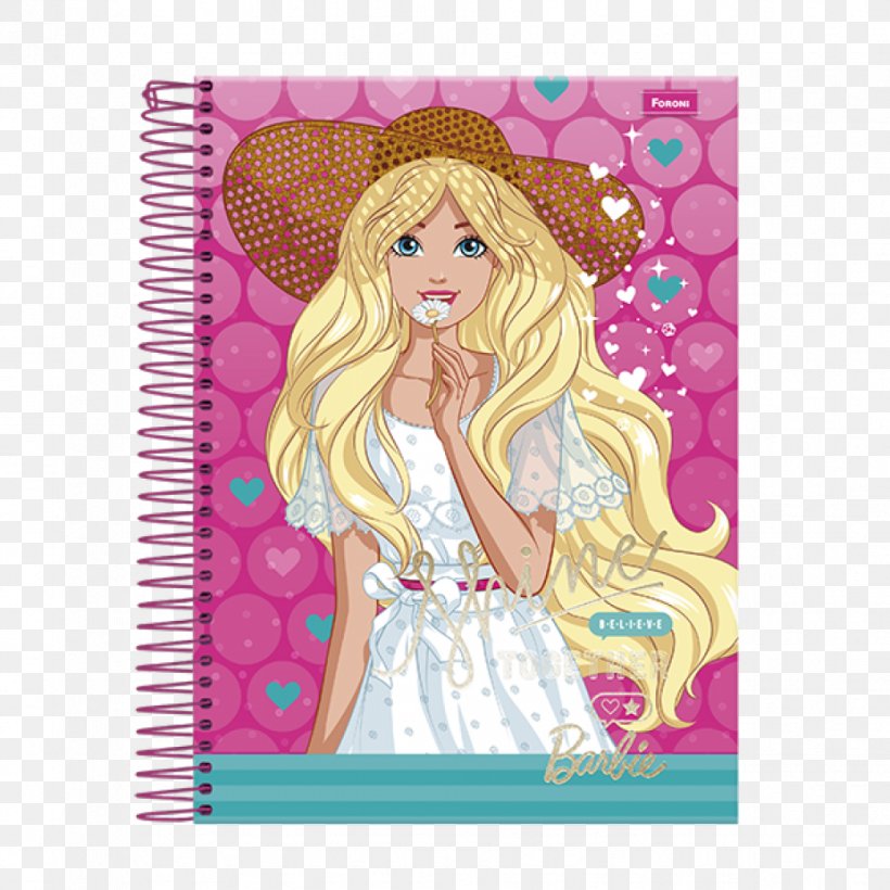 Barbie Paper Notebook Stationery Caderno Espiral Universitário Capa Dura 10x1 Paul Frank Étnico Vac17, PNG, 926x926px, Barbie, Adhesive, Collecting, Diary, Doll Download Free