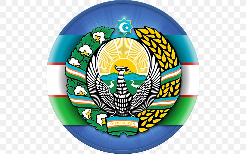 Flag Of Uzbekistan Coat Of Arms Emblem Of Uzbekistan State Anthem Of Uzbekistan, PNG, 512x512px, Uzbekistan, Ball, Coat Of Arms, Embassy Of Uzbekistan, Emblem Of Uzbekistan Download Free