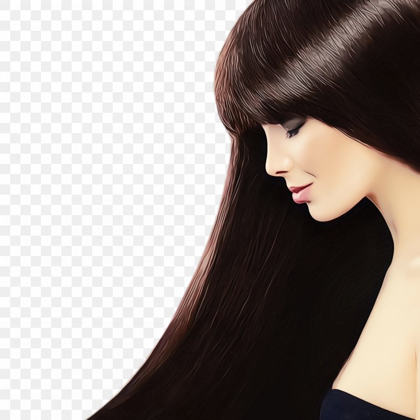 Hair Face Hairstyle Skin Chin, PNG, 2000x2000px, Watercolor, Beauty, Black Hair, Brown Hair, Chin Download Free