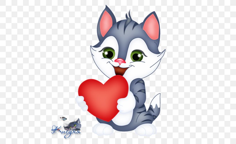 Kitten Cat Felidae Clip Art, PNG, 500x500px, Watercolor, Cartoon, Flower, Frame, Heart Download Free