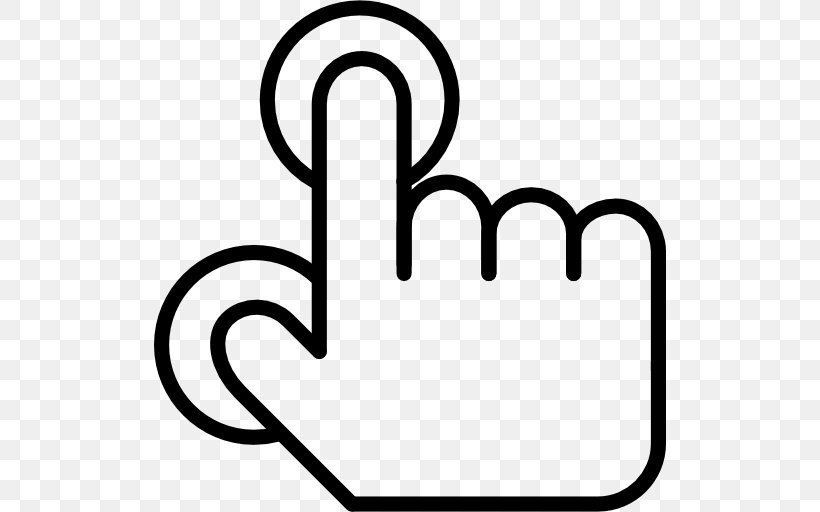Symbol, PNG, 512x512px, Finger, Area, Black And White, Gesture, Hand Download Free