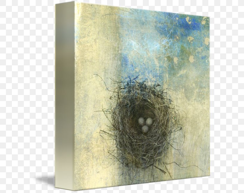 Bird Nest Painting Gallery Wrap Canvas, PNG, 606x650px, Bird, Art, Artist, Bird Nest, Canvas Download Free