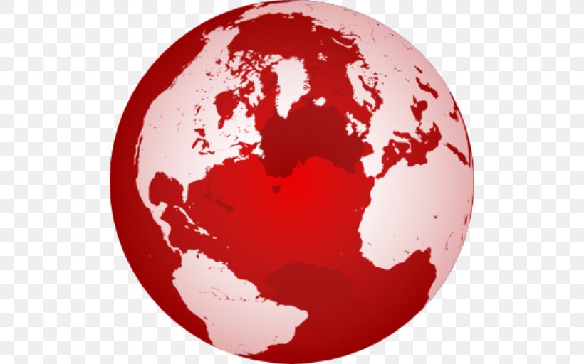 Globe Wikimedia Commons Earth Replogle Clip Art, PNG, 512x512px, Globe, Earth, Map, Red, Replogle Download Free