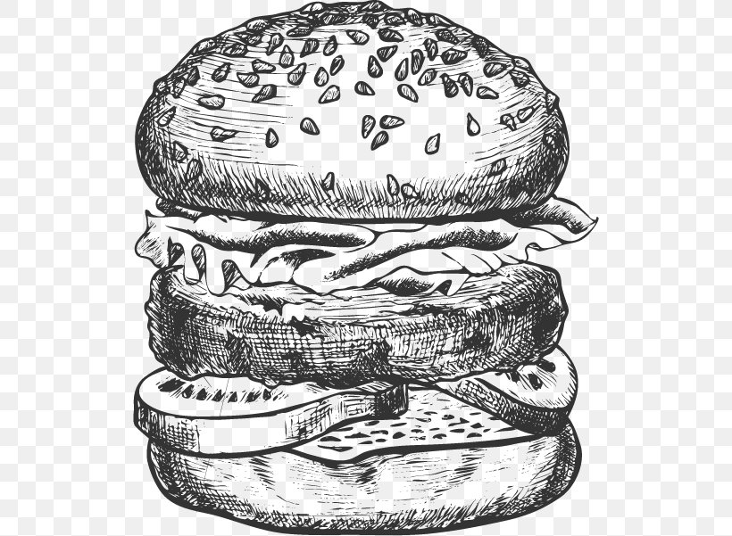 Hamburger Cheeseburger Veggie Burger Fast Food, PNG, 601x601px, Watercolor, Cartoon, Flower, Frame, Heart Download Free