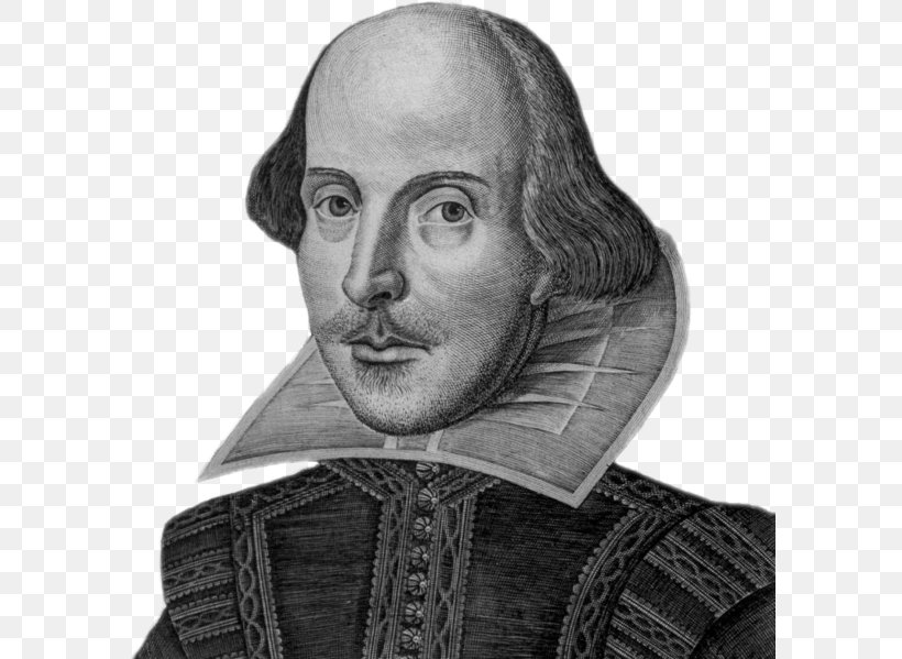 William Shakespeare Romeo And Juliet Hamlet Droeshout Portrait Shakespeare's Sonnets, PNG, 590x599px, William Shakespeare, Author, Ben Jonson, Black And White, Book Download Free