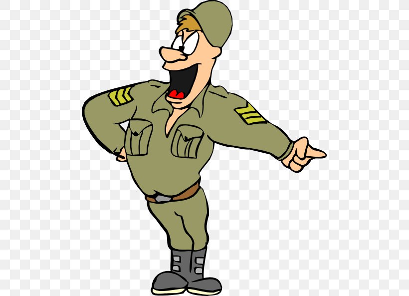 Army Military Soldier Sergeant Major Clip Art, PNG, 492x593px, Army, Arm, Art, Boy, Cartoon Download Free