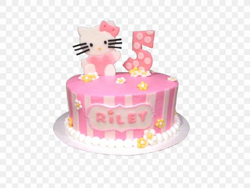 Birthday Cake Frosting Icing Sugar Cake Torte Hello Kitty Png