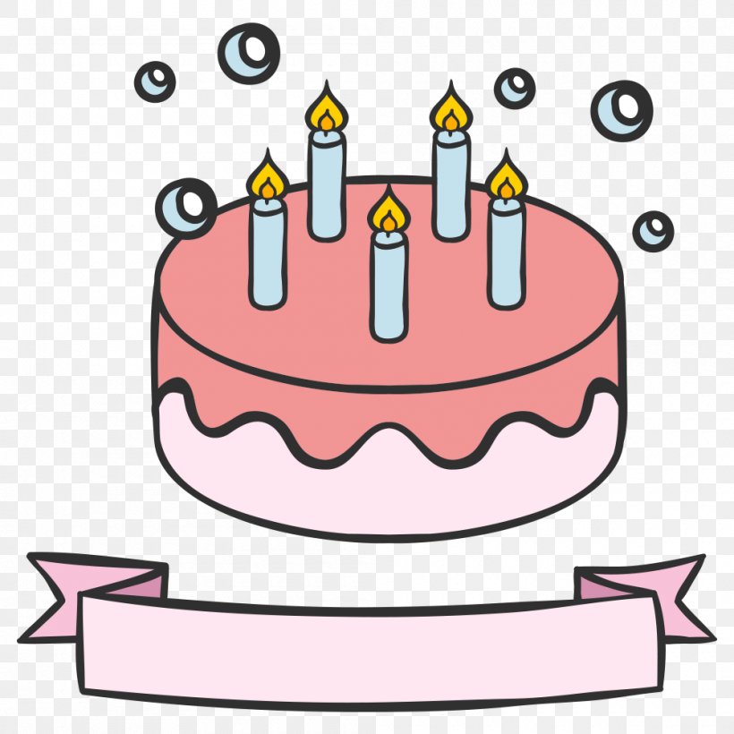 Birthday Cake Vector Graphics Illustration Food, PNG, 1000x1000px, Cake, Area, Art, Artwork, Birthday Download Free