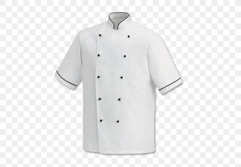 Chef's Uniform Sleeve Jacket Collar, PNG, 570x570px, Sleeve, Button, Clothing, Coat, Collar Download Free