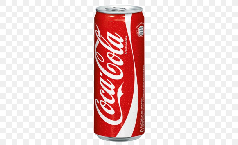 Coca-Cola Fizzy Drinks Juice Carbonated Water, PNG, 500x500px, 7 Up, Cocacola, Aluminum Can, Beverage Can, Carbonated Soft Drinks Download Free