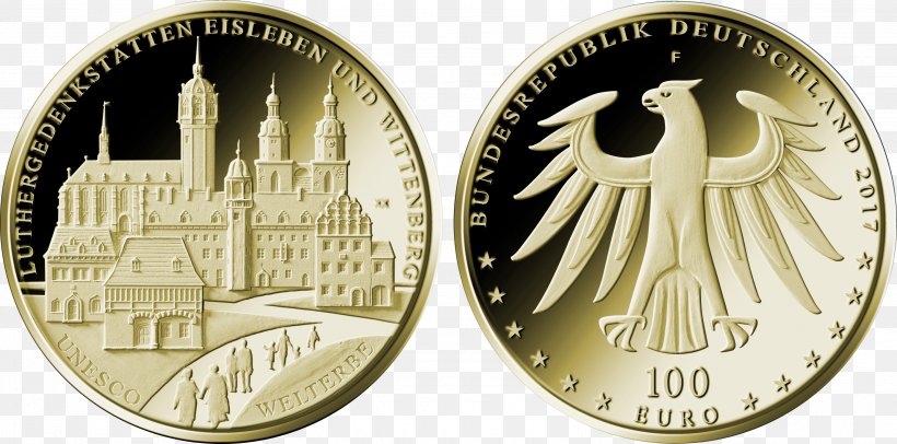 Gold Coin Gold Coin Silver Commemorative Coin, PNG, 2784x1380px, 2 Euro Commemorative Coins, 100 Euro Note, Coin, Commemorative Coin, Currency Download Free