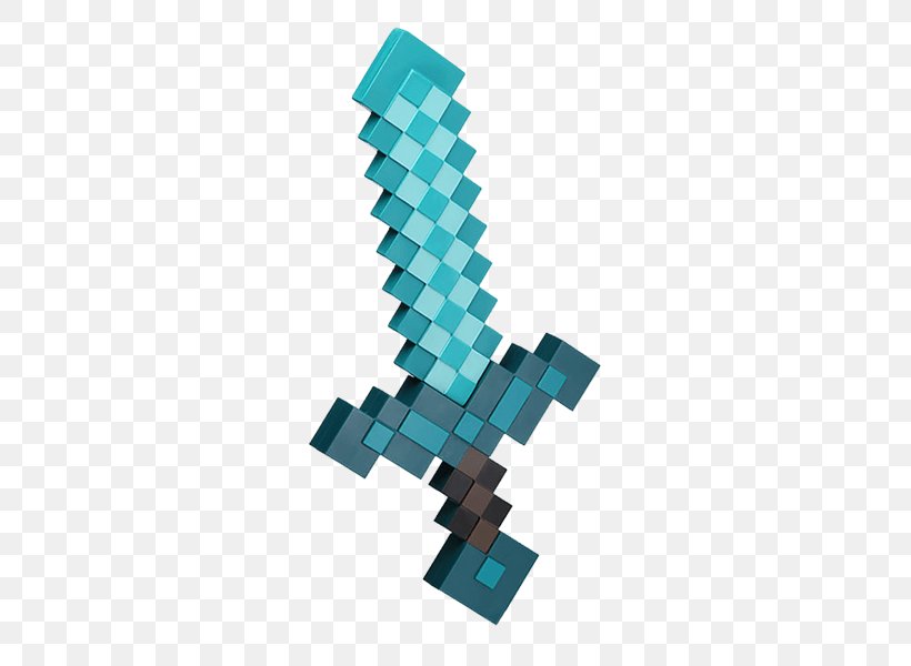 Minecraft Video Game Pickaxe Diamond Sword, PNG, 600x600px, Minecraft, Aqua, Diamond Sword, Markus Persson, Pickaxe Download Free