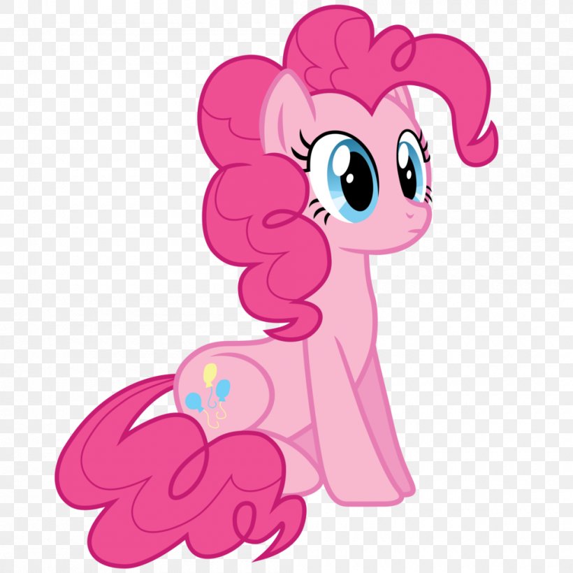 Pinkie Pie Pony Rarity Twilight Sparkle DeviantArt, PNG, 1000x1000px, Watercolor, Cartoon, Flower, Frame, Heart Download Free
