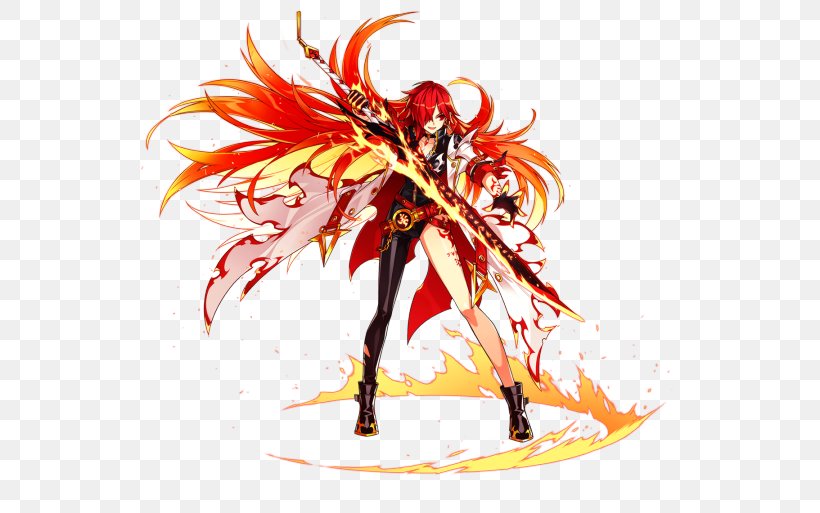 Elsword Elesis Flame Game Character, PNG, 540x513px, Elsword, Animation, Art, Character, Elesis Download Free