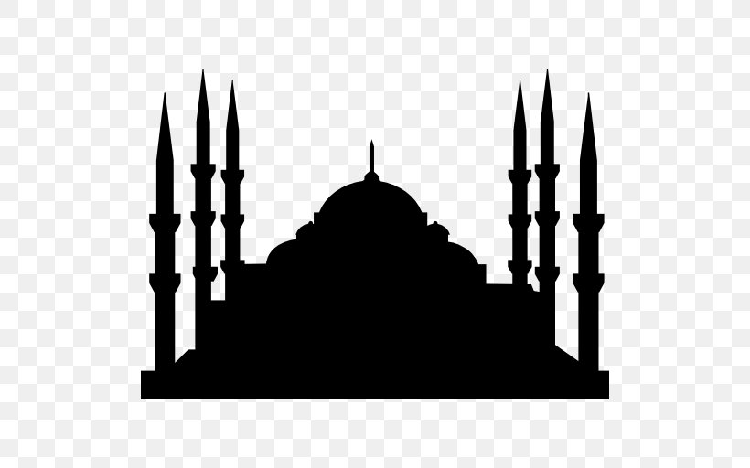 Sultan Ahmed Mosque Islam Salah Iftar, PNG, 512x512px, Sultan Ahmed Mosque, Arch, Black And White, Iftar, Islam Download Free
