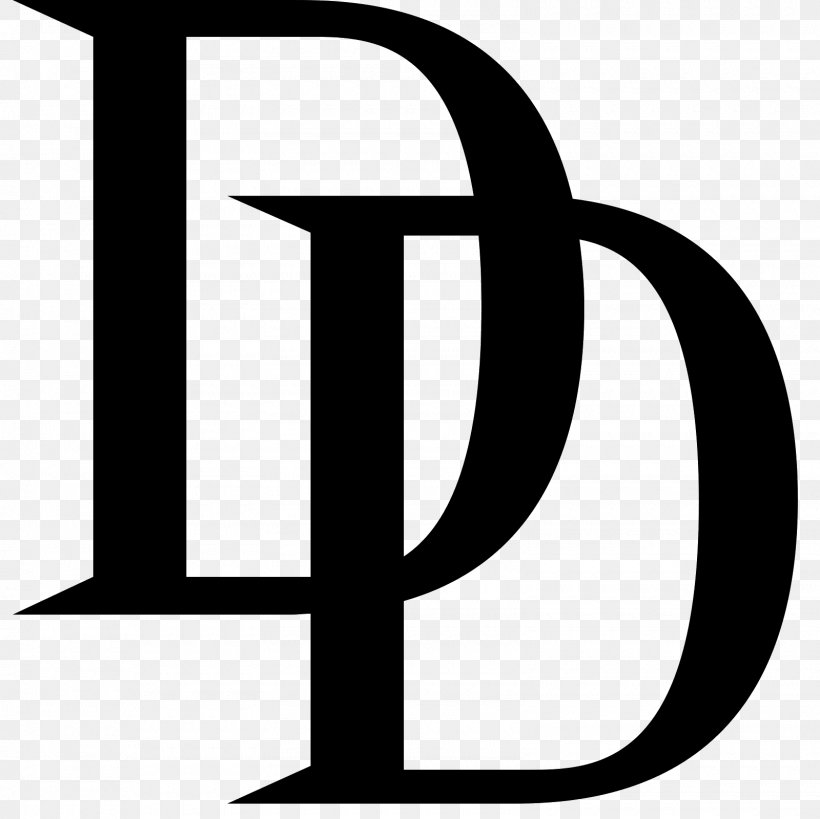 Daredevil Logo Marvel Cinematic Universe Symbol Clip Art, PNG, 1600x1600px, Daredevil, Area, Black And White, Brand, Cdr Download Free