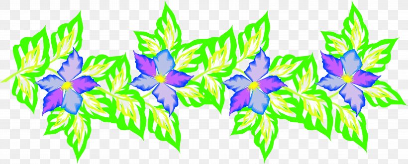 Flower Vignette Clip Art, PNG, 6658x2682px, Flower, Art, Artwork, Drawing, Flora Download Free