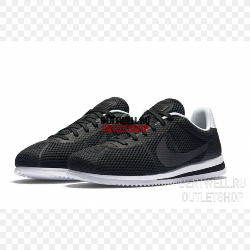 Nike Cortez Sneakers Skate Shoe, PNG, 1000x1000px, Nike Cortez, Athletic Shoe, Basketball Shoe, Black, Brand Download Free