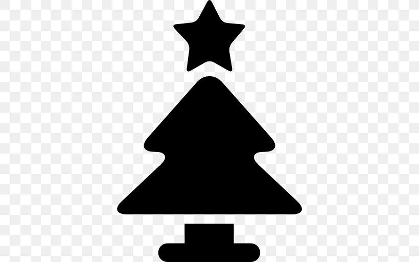 Christmas Tree Clip Art, PNG, 512x512px, Christmas Tree, Black And White, Christmas, Christmas Decoration, Star Download Free