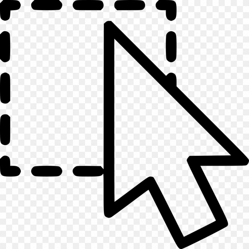 Computer Mouse Pointer Point And Click Cursor, PNG, 980x980px, Computer Mouse, Area, Black, Black And White, Brand Download Free