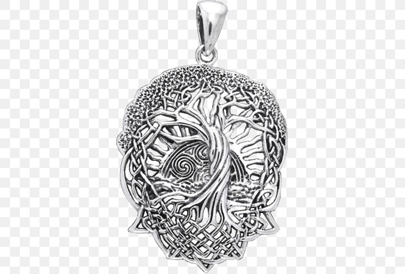 Celtic Knot Charms & Pendants Tree Of Life Necklace Jewellery, PNG, 555x555px, Celtic Knot, Black And White, Body Jewelry, Celts, Charms Pendants Download Free