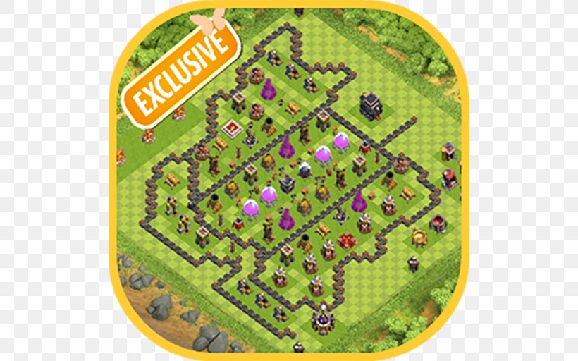 Maps Of Clash Of Clans Base Defence Android, PNG, 512x512px, Clash Of Clans, Android, App Store, Biome, Google Play Download Free