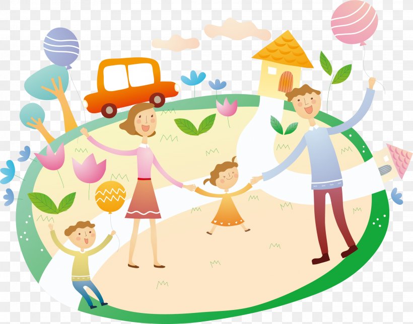 Vector Happy Family, PNG, 2234x1755px, Happiness, Area, Art, Artwork, Clip Art Download Free