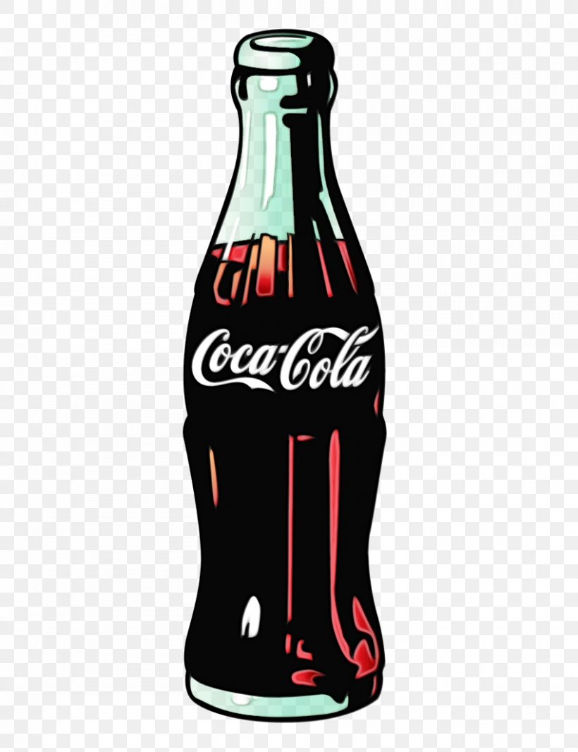 Coca-cola, PNG, 850x1105px, Watercolor, Bottle, Carbonated Soft Drinks, Coca, Cocacola Download Free
