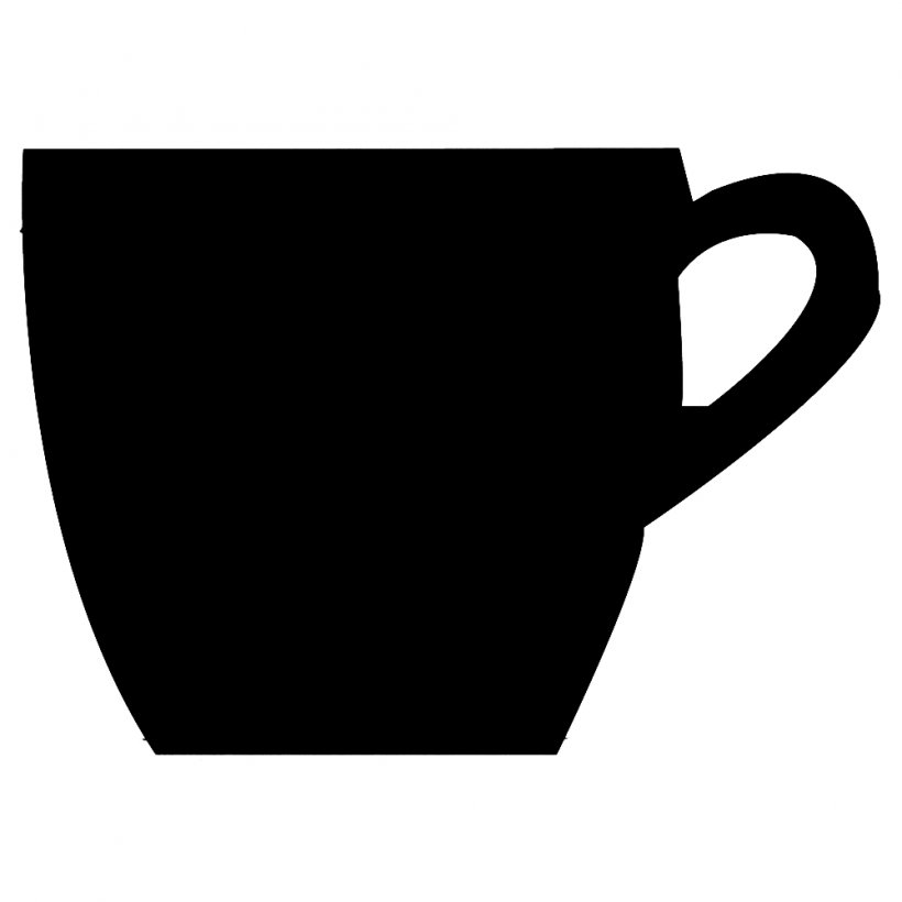 Coffee Cup Cafe Shape Clip Art, PNG, 1000x1000px, Coffee, Black, Black And White, Brewed Coffee, Cafe Download Free