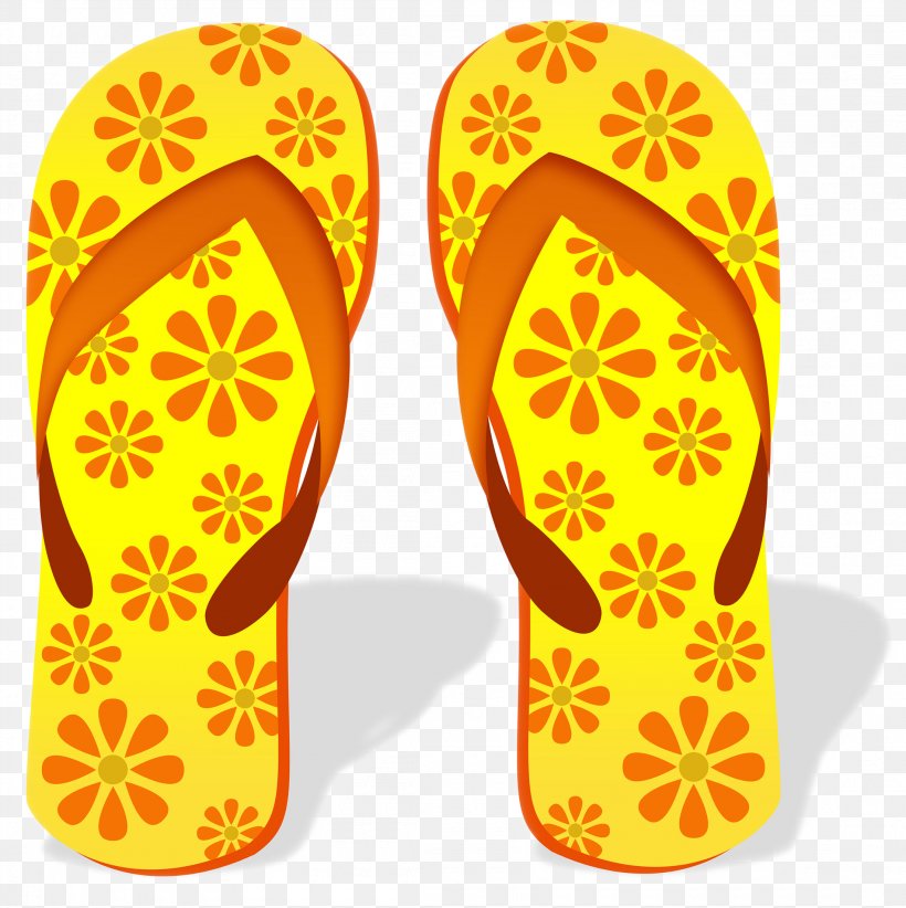 Flip-flops Slipper, PNG, 2200x2208px, Flipflops, Flip Flops, Footwear, Holiday, Orange Download Free