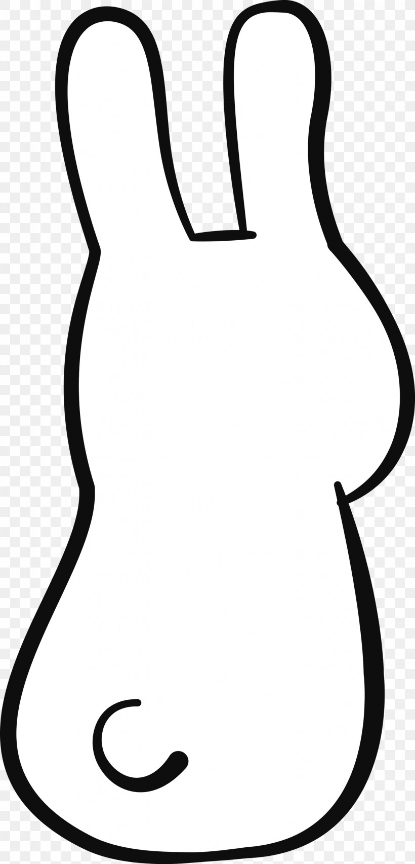 Black And White Line Art Monochrome / M Line Meter, PNG, 1442x3000px, Cartoon Rabbit, Black, Black And White, Cute Rabbit, Geometry Download Free