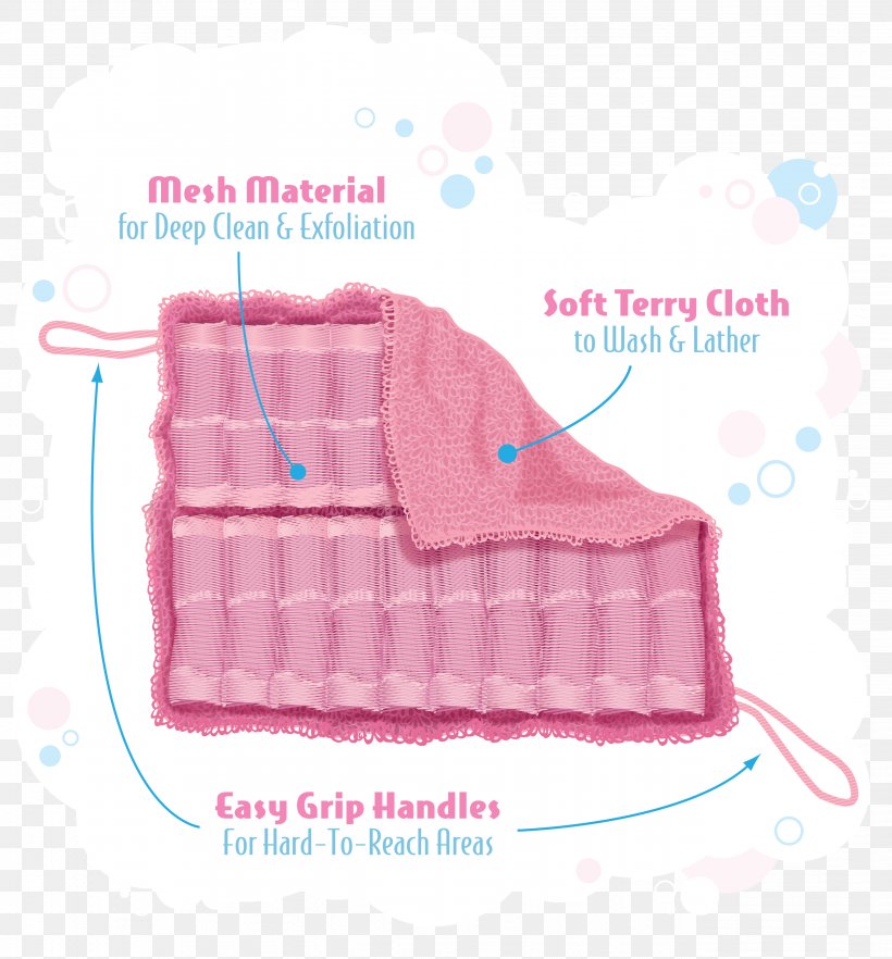 Luffa Textile Exfoliation Shower Gel Soap, PNG, 2576x2772px, Luffa, Cloth Napkins, Exfoliation, Microfiber, Pink Download Free