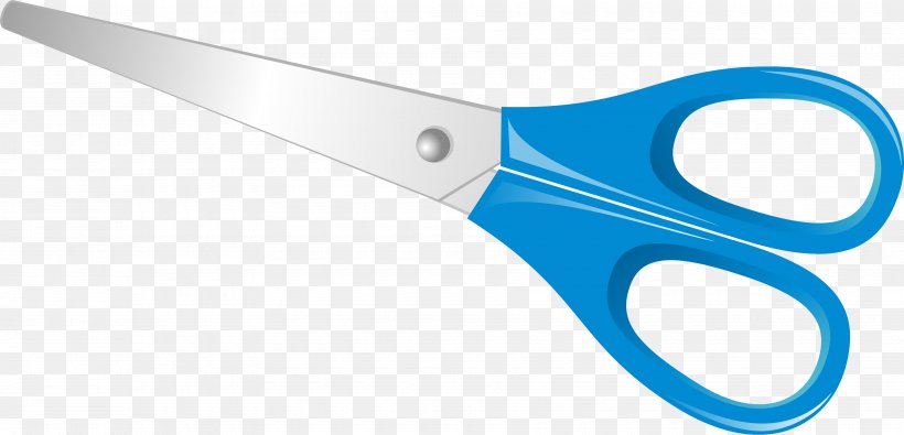 Scissors, PNG, 3560x1719px, Scissors, Blue, Hair Shear, Hardware, Material Download Free