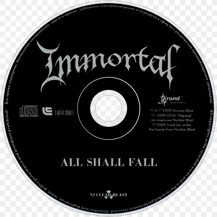 Immortal Black Metal Nuclear Blast Heavy Metal Musical Ensemble, PNG, 1000x1000px, Watercolor, Cartoon, Flower, Frame, Heart Download Free