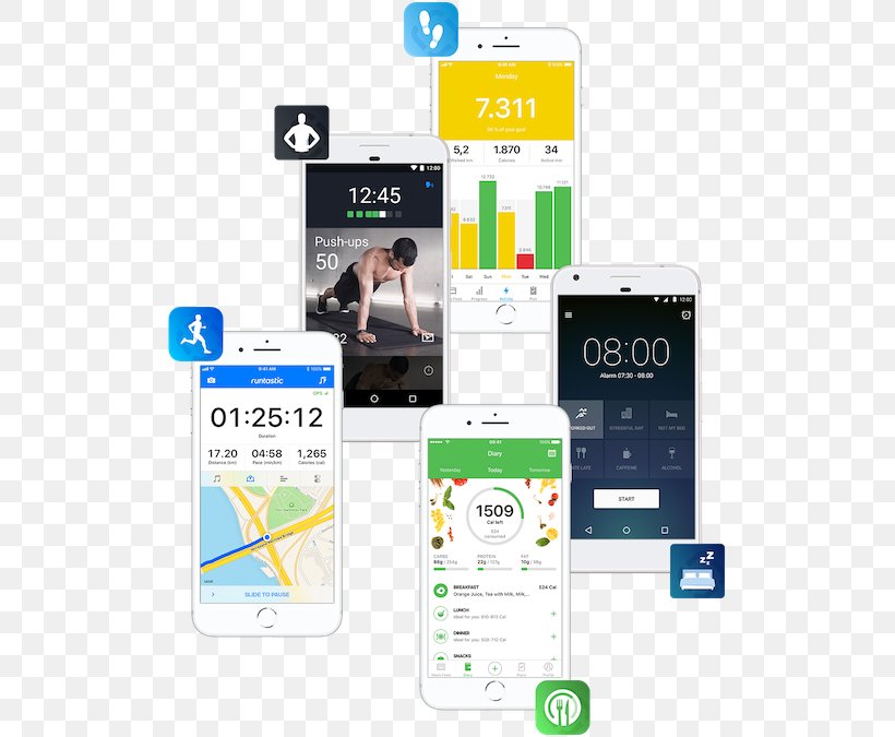 Smartphone Runtastic Mobile Phones Physical Fitness, PNG, 515x675px, Smartphone, Brand, Communication, Communication Device, Cycling Download Free