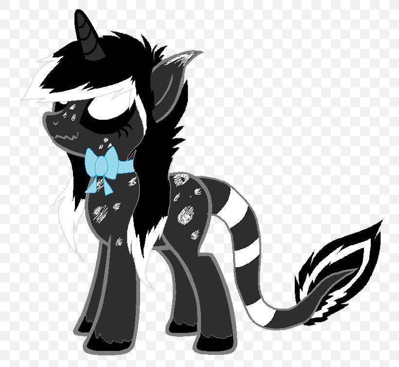 Cat Pony Horse Dog Legendary Creature, PNG, 782x754px, Cat, Black And White, Canidae, Carnivoran, Cartoon Download Free