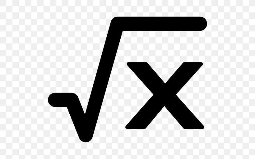Mathematics Square Root Formula Mathematical Notation, PNG, 512x512px, Mathematics, Absolute Value, Black, Black And White, Brand Download Free