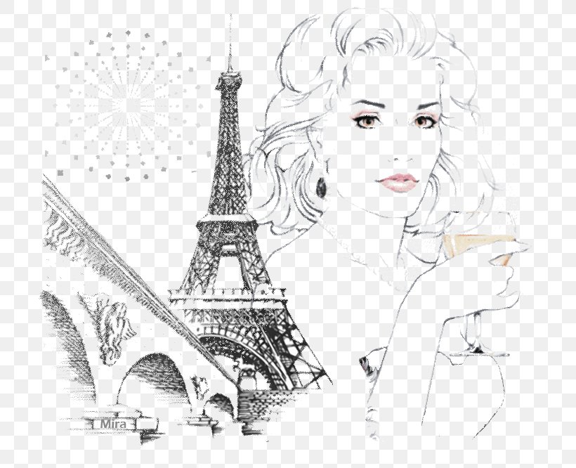 Line Art Paris Clip Art, PNG, 730x666px, Line Art, Animaatio, Art, Artwork, Beauty Download Free