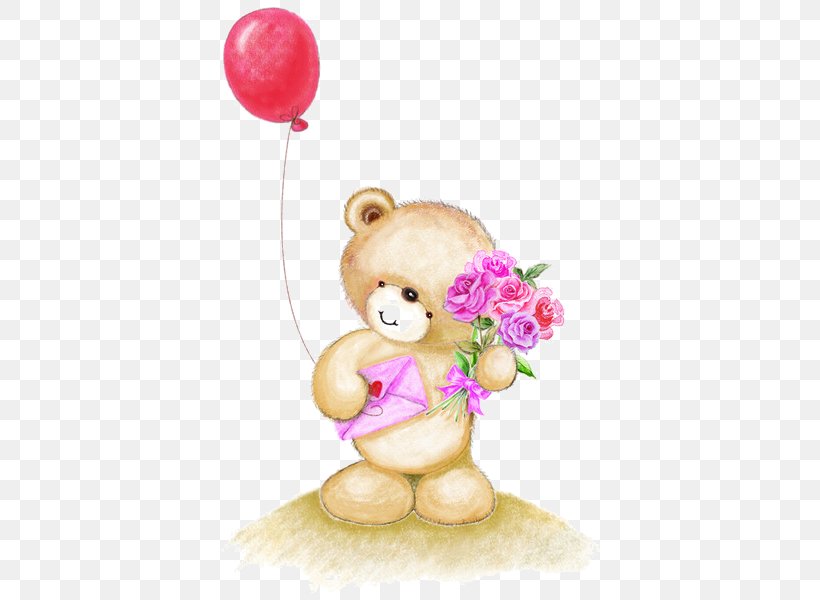 Bear Birthday Clip Art, PNG, 447x600px, Watercolor, Cartoon, Flower, Frame, Heart Download Free