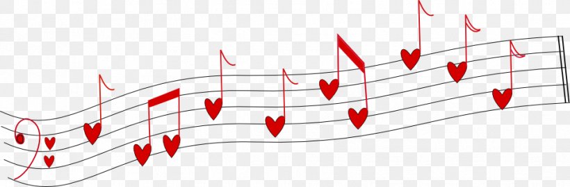 Musical Note Heart Song, PNG, 968x319px, Watercolor, Cartoon, Flower, Frame, Heart Download Free