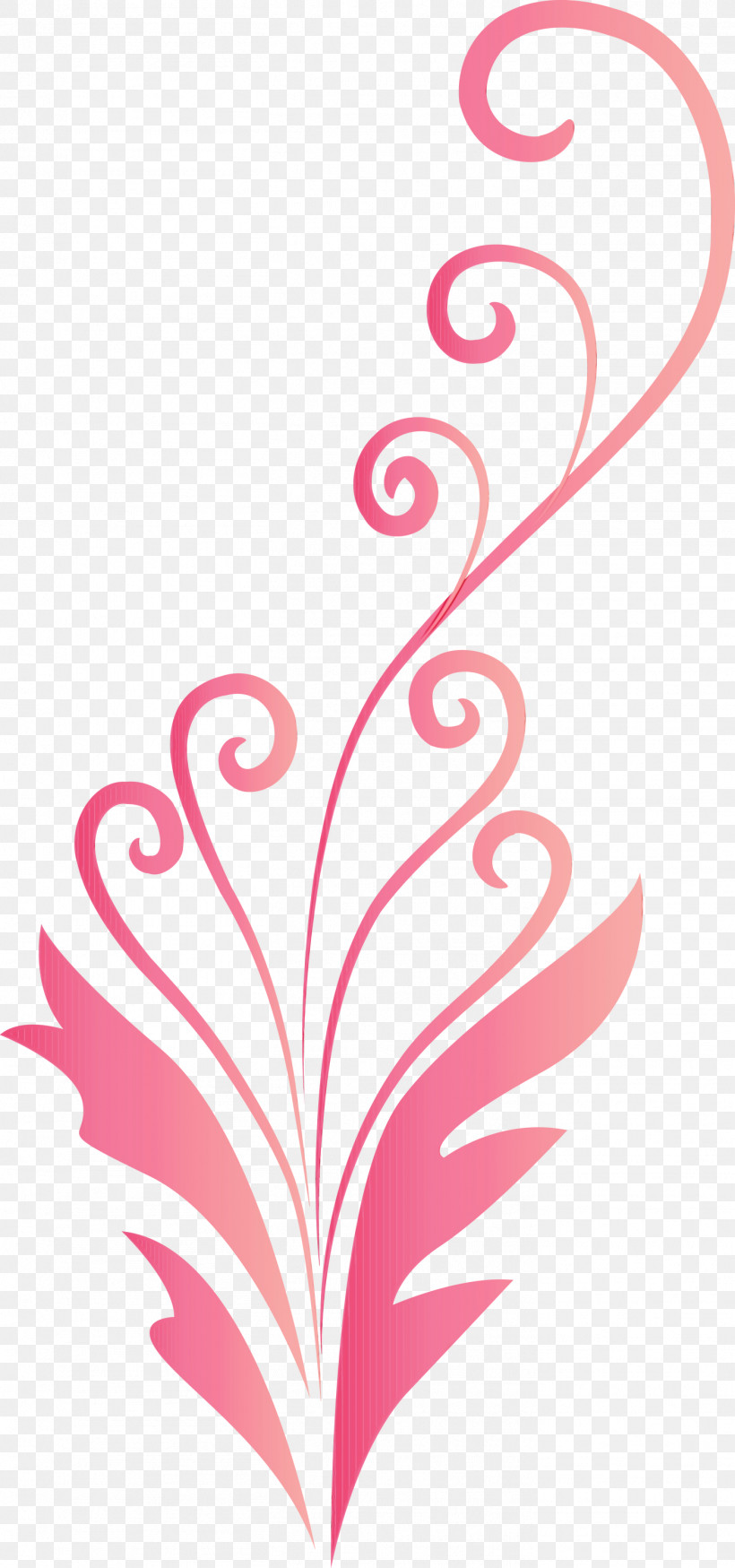 Pink Line Plant Pattern Ornament, PNG, 1406x2999px, Flower Frame, Decoration Frame, Floral Frame, Line, Ornament Download Free