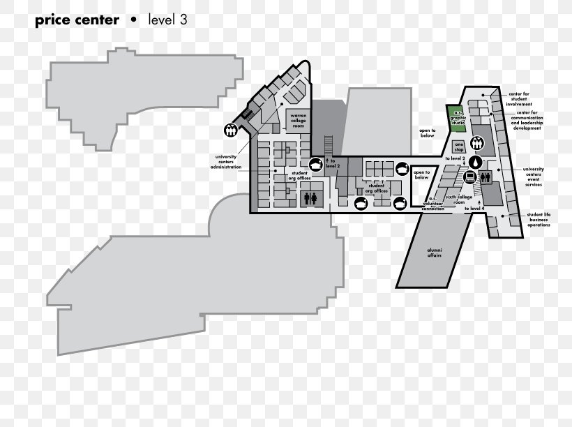 Price Center Earl Warren College Floor Plan UC San Diego Tritons Men's Basketball UC San Diego Tritons Women's Basketball, PNG, 792x612px, Price Center, Area, Campus, College, Diagram Download Free